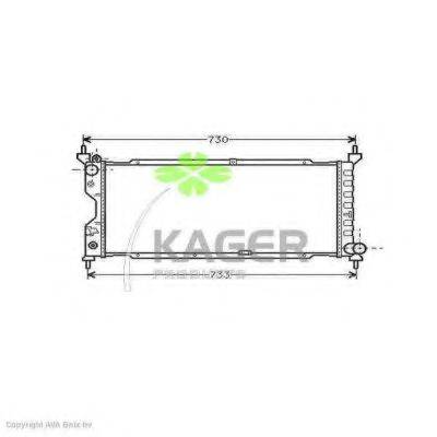 KAGER 310770 Радіатор, охолодження двигуна