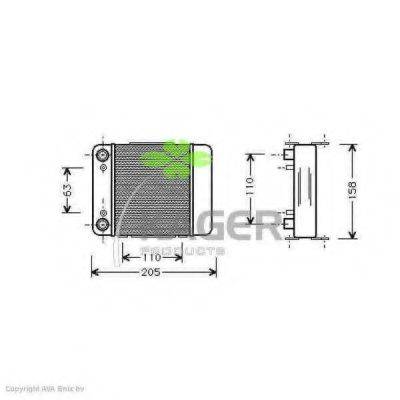 KAGER 313714 масляний радіатор, моторне масло