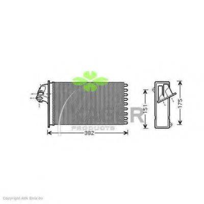 KAGER 320075 Теплообмінник, опалення салону