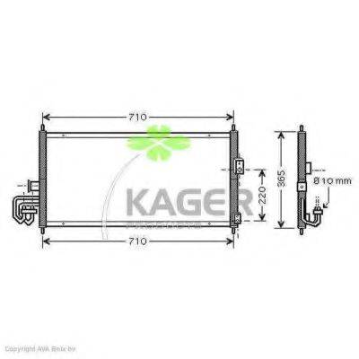 KAGER 945091 Конденсатор, кондиціонер