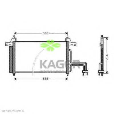 KAGER 945154 Конденсатор, кондиціонер