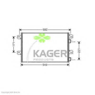 KAGER 945183 Конденсатор, кондиціонер