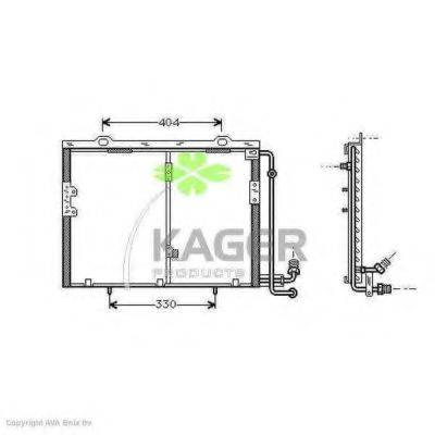 KAGER 945199 Конденсатор, кондиціонер