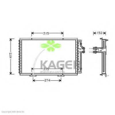 KAGER 945314 Конденсатор, кондиціонер