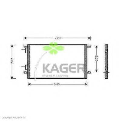 KAGER 945320 Конденсатор, кондиціонер