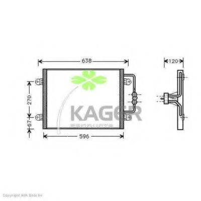 KAGER 945321 Конденсатор, кондиціонер