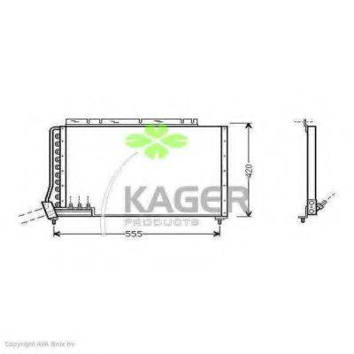 KAGER 945382 Конденсатор, кондиціонер