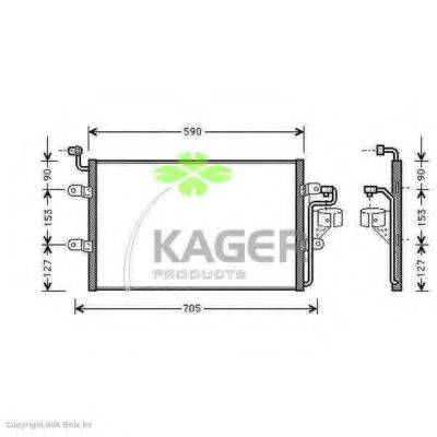 KAGER 945401 Конденсатор, кондиціонер