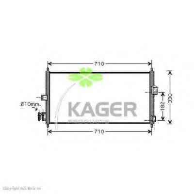 KAGER 945839 Конденсатор, кондиціонер