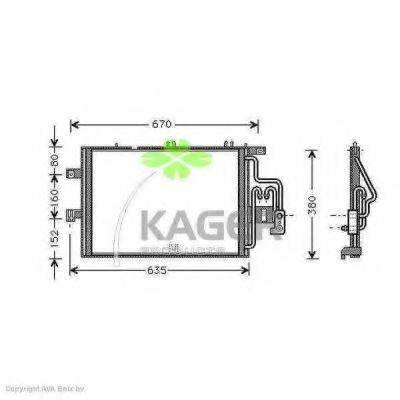 KAGER 945938 Конденсатор, кондиціонер