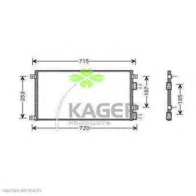 KAGER 945949 Конденсатор, кондиціонер