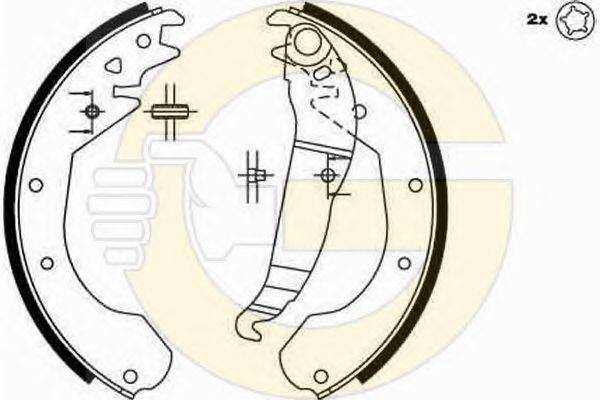 GIRLING 5162119 Комплект гальмівних колодок