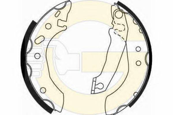 GIRLING 5162531 Комплект гальмівних колодок