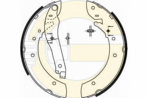 GIRLING 5182061 Комплект гальмівних колодок