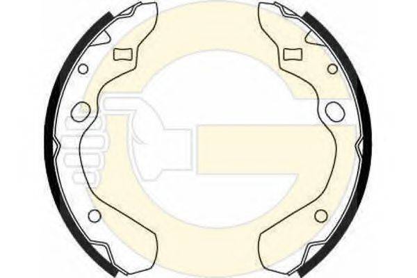 GIRLING 5182909 Комплект гальмівних колодок