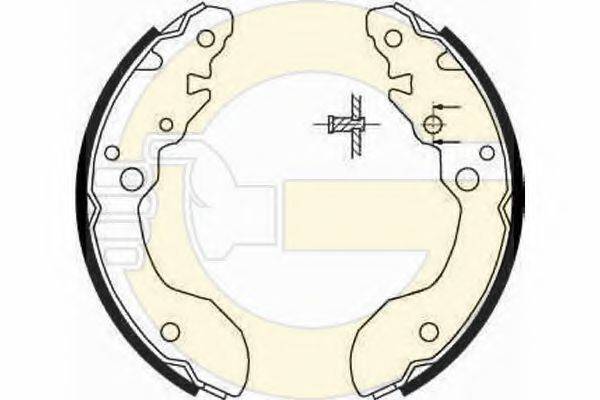 GIRLING 5186719 Комплект гальмівних колодок