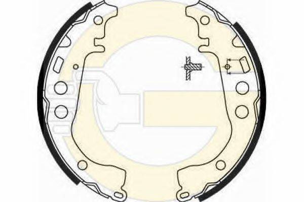 GIRLING 5186739 Комплект гальмівних колодок