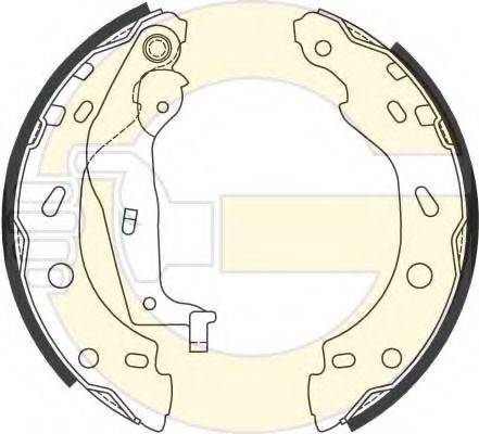 GIRLING 5186854 Комплект гальмівних колодок