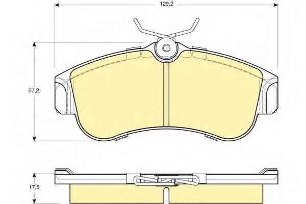 GIRLING 6108481 Комплект гальмівних колодок, дискове гальмо