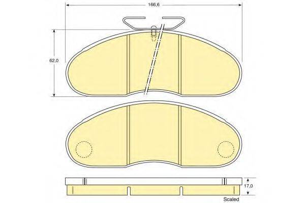 GIRLING 6109483 Комплект гальмівних колодок, дискове гальмо