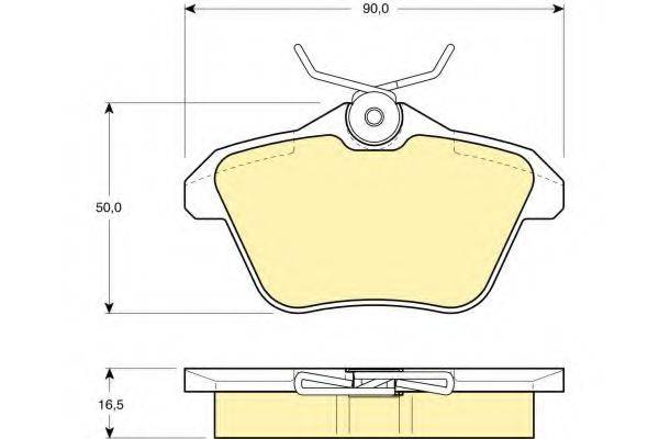 GIRLING 6111471 Комплект гальмівних колодок, дискове гальмо