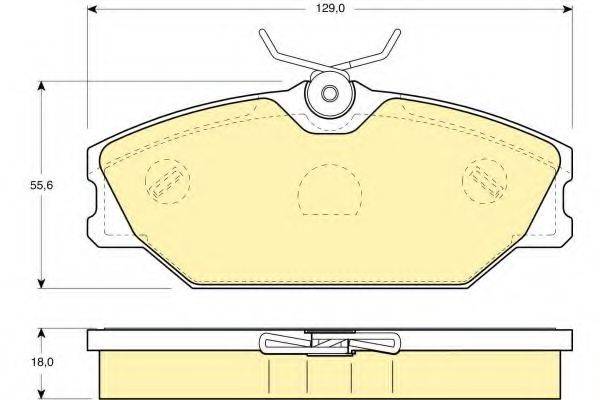 GIRLING 6114051 Комплект гальмівних колодок, дискове гальмо