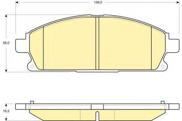 GIRLING 6132939 Комплект гальмівних колодок, дискове гальмо