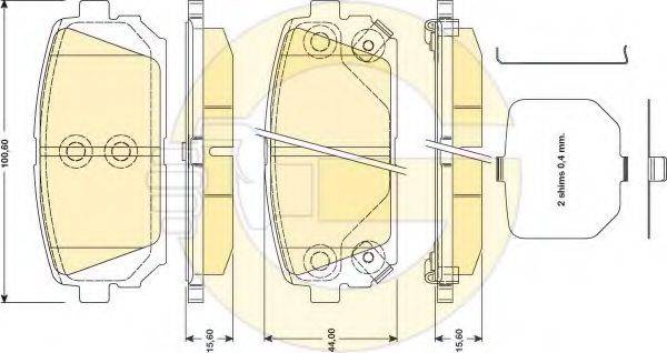 GIRLING 6134629 Комплект гальмівних колодок, дискове гальмо