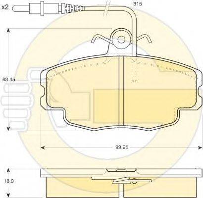 GIRLING 6410451 Комплект гальм, дисковий гальмівний механізм