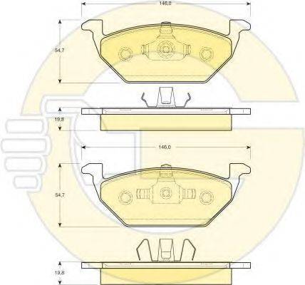 GIRLING 6411135 Комплект гальм, дисковий гальмівний механізм