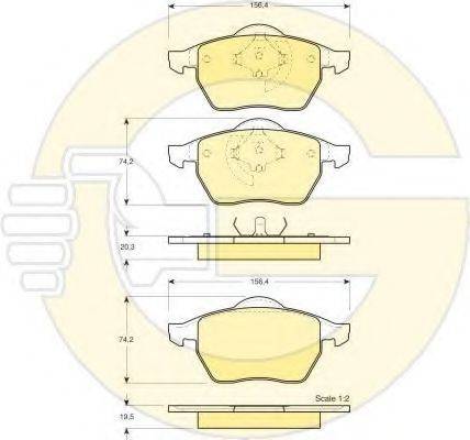 GIRLING 6411382 Комплект гальм, дисковий гальмівний механізм