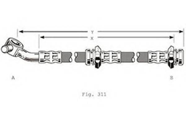 GIRLING 9004209 Гальмівний шланг