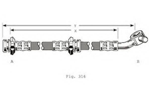 GIRLING 9004210 Гальмівний шланг