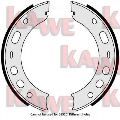 KAWE 09000 Комплект гальмівних колодок, стоянкова гальмівна система