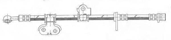 KAWE 511451 Гальмівний шланг