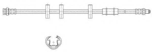 KAWE 516993 Гальмівний шланг