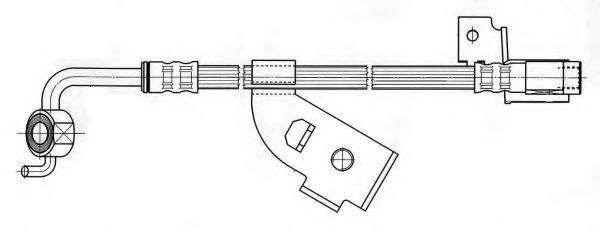 KAWE 511622 Гальмівний шланг