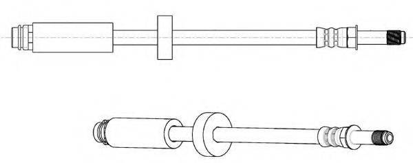 KAWE 512702 Гальмівний шланг