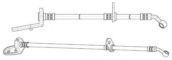 KAWE 512852 Гальмівний шланг