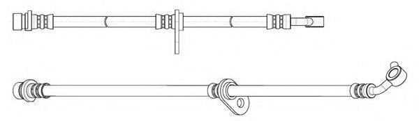 KAWE 512858 Гальмівний шланг