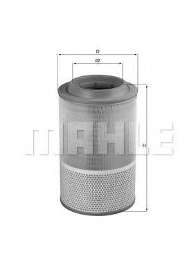 MAHLE ORIGINAL LX1276 Повітряний фільтр