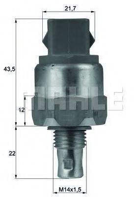 MAHLE ORIGINAL TSW46 Термивимикач, вентилятор радіатора