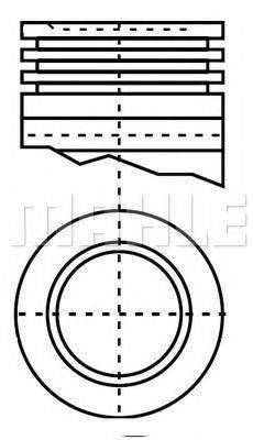 MAHLE ORIGINAL E25360 Поршень