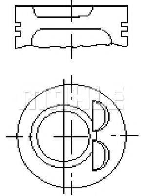 MAHLE ORIGINAL E25180 Поршень