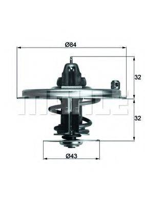 MAHLE ORIGINAL TX3671D Термостат, охолоджуюча рідина