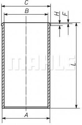 MAHLE ORIGINAL 640WV10 Гільза циліндра