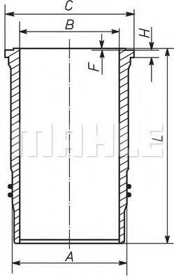 MAHLE ORIGINAL 209WN28 Гільза циліндра