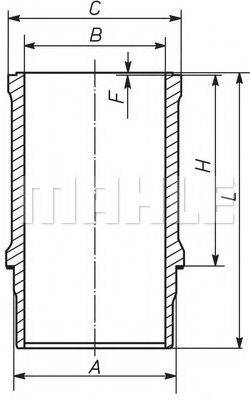 MAHLE ORIGINAL 039WN13 Гільза циліндра