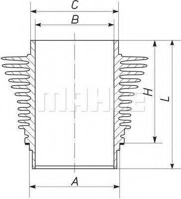 MAHLE ORIGINAL 029WR10 Гільза циліндра