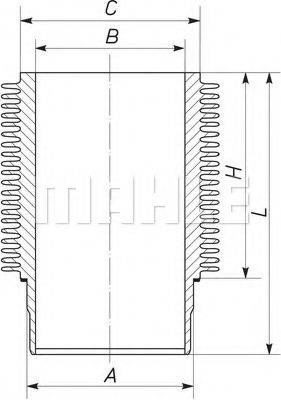 MAHLE ORIGINAL 099WR27 Гільза циліндра